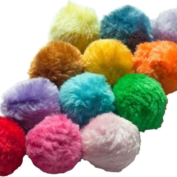 Fashion's Talk Cat Toys Furry Rattle Ball for Kitty 6 Pack - Picture 5 of 6